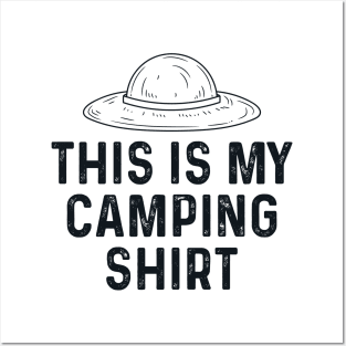 This is my camping shirt - Funny camping Posters and Art